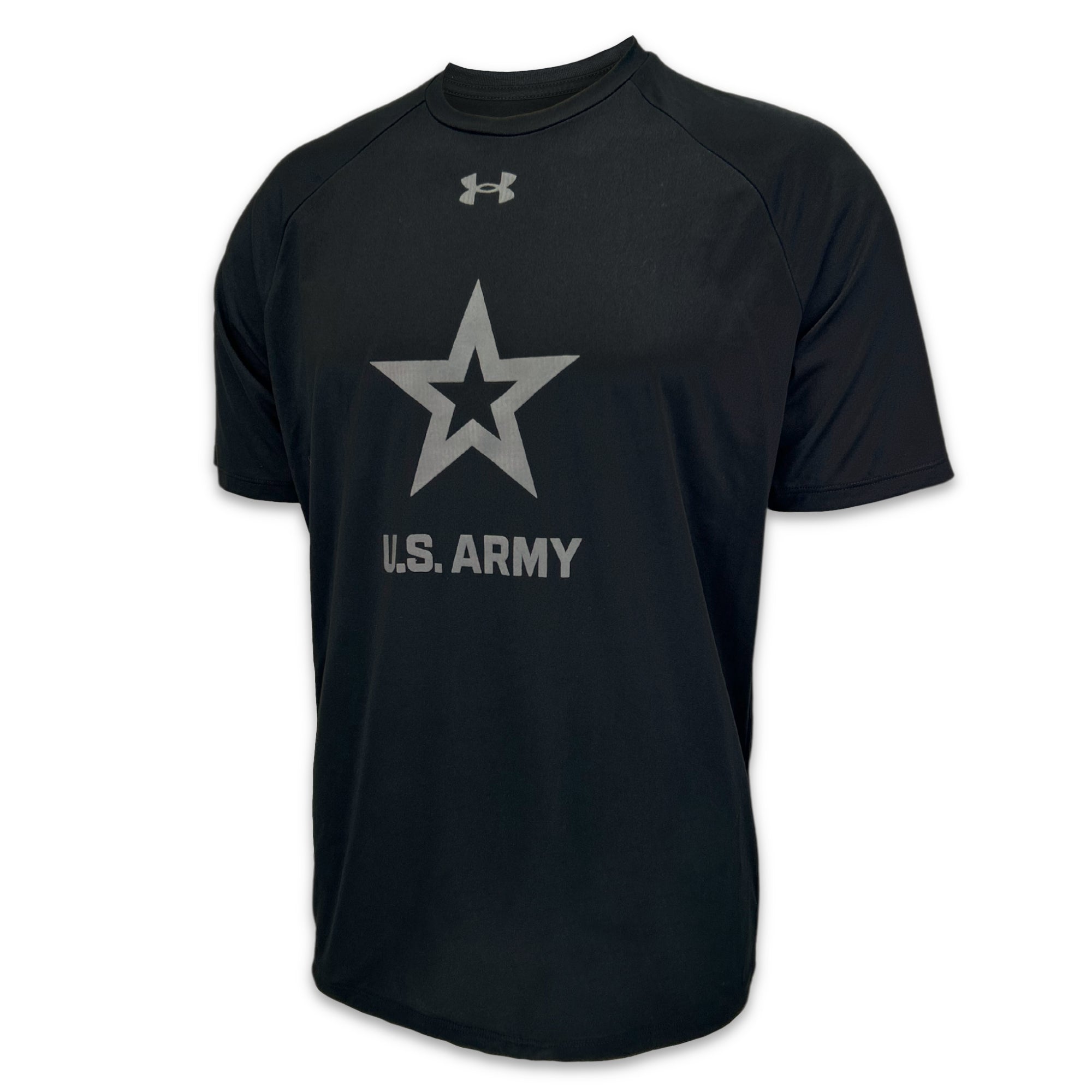 Army Gear: Army Under Armour Duty Honor Country Tech T-Shirt in Black