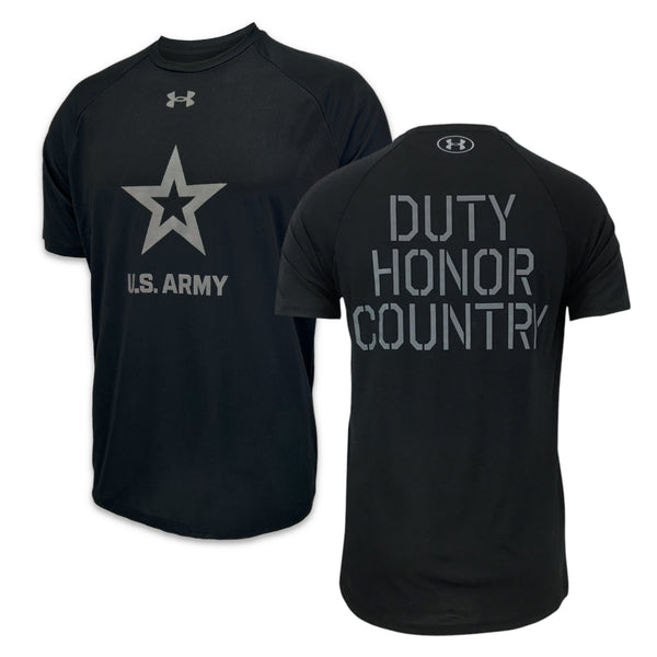 Army Gear: Army Under Armour Duty Honor Country Tech T-Shirt Army Gear: Army Under Armour Duty Honor Country Tech T-Shirt