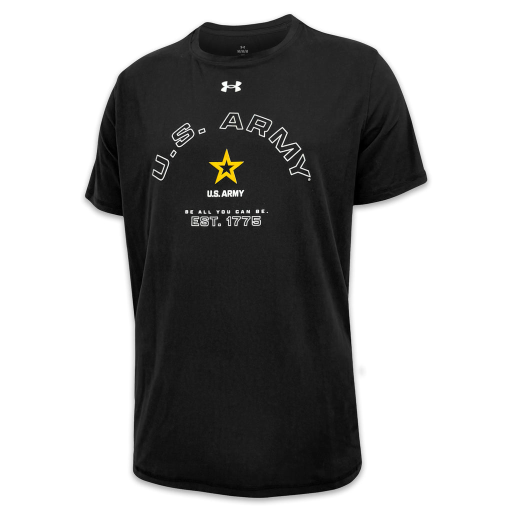 Army Under Armour Be All You Can Be Tech T-Shirt (Black)