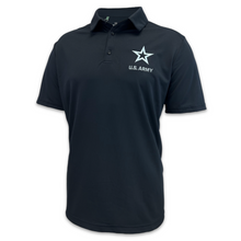 Load image into Gallery viewer, Army Tonal Star Under Armour Tech Mesh Polo (Black)
