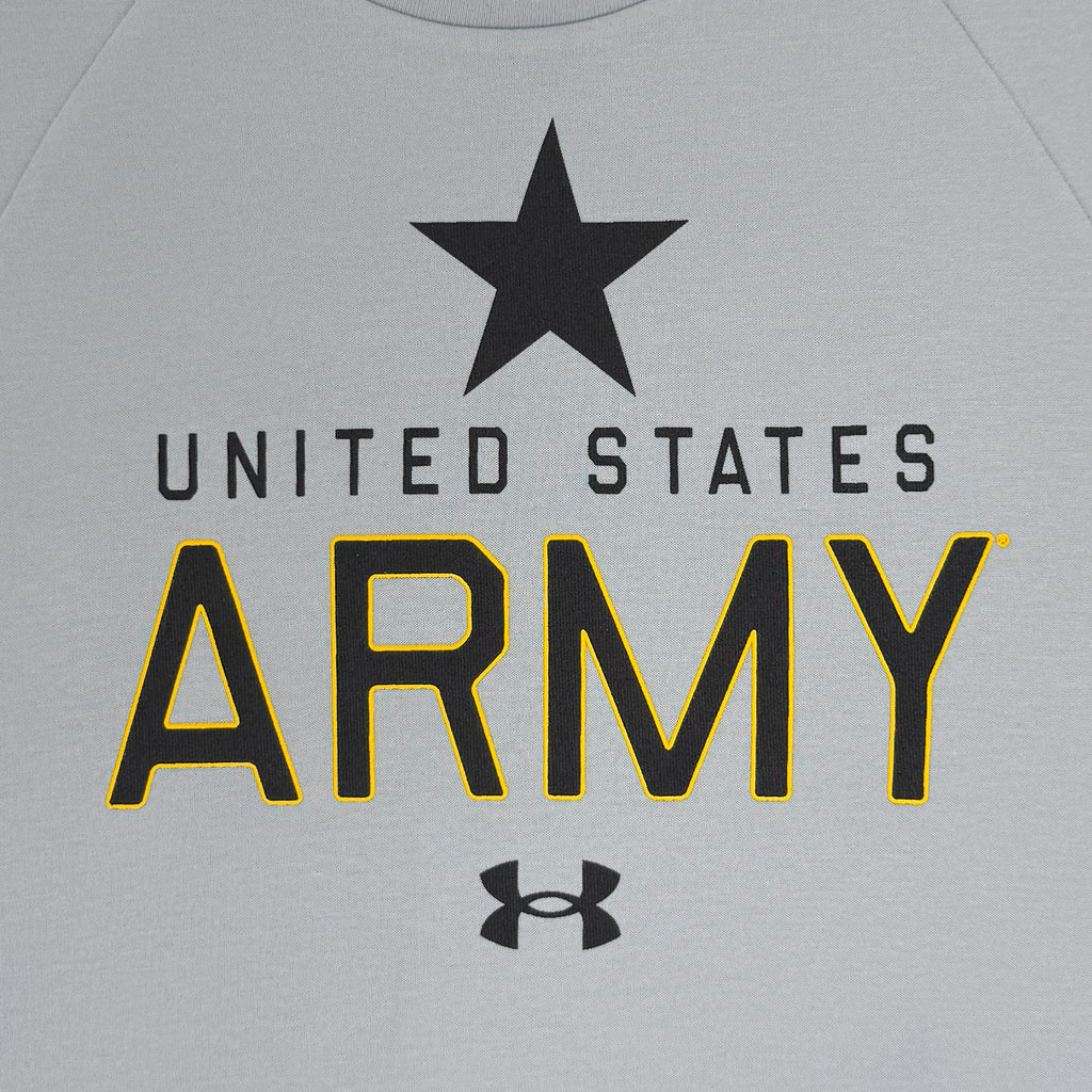 Army Under Armour Gameday Icon Double Knit Fleece Crew (Grey)