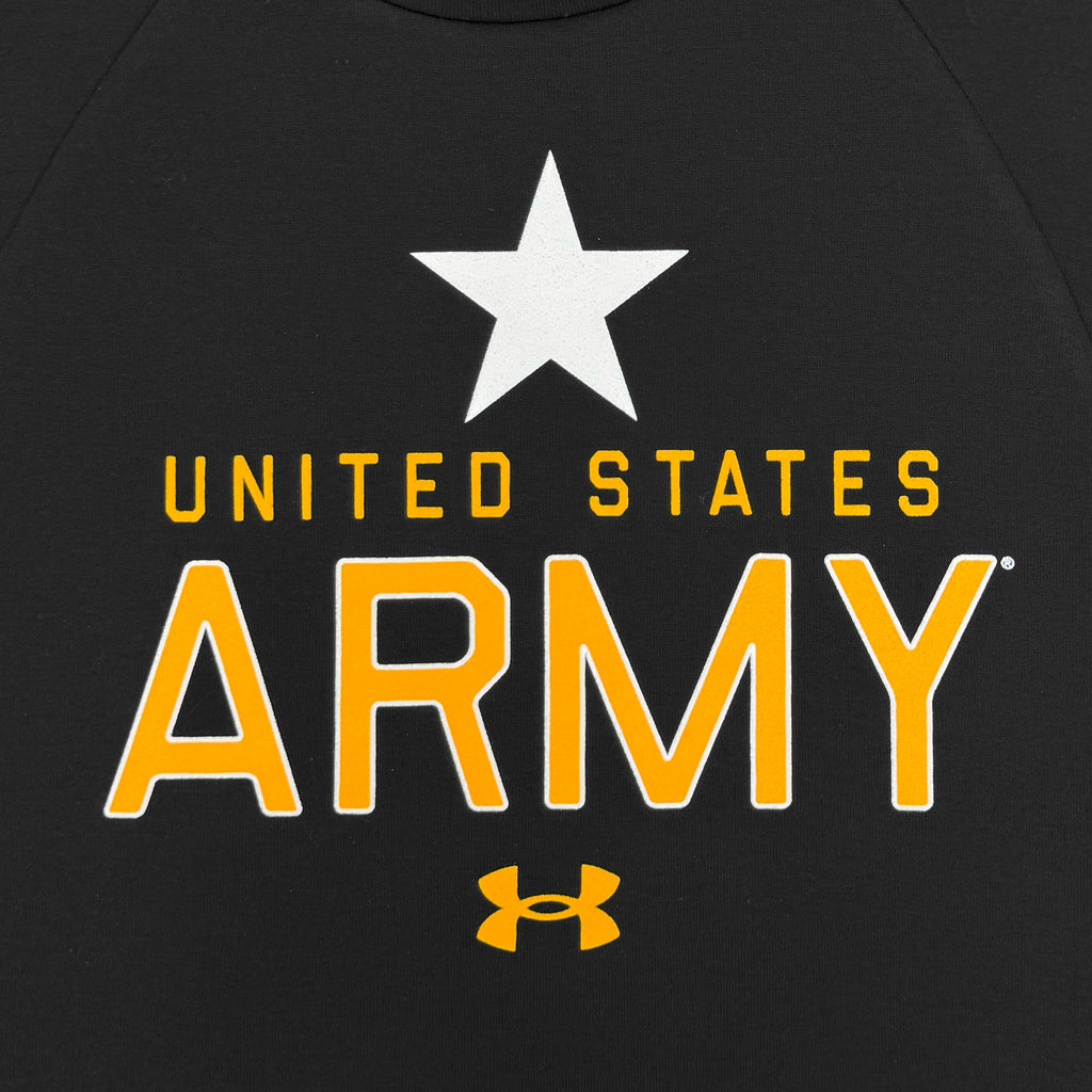 Army Under Armour Gameday Icon Double Knit Fleece Crew (Black)