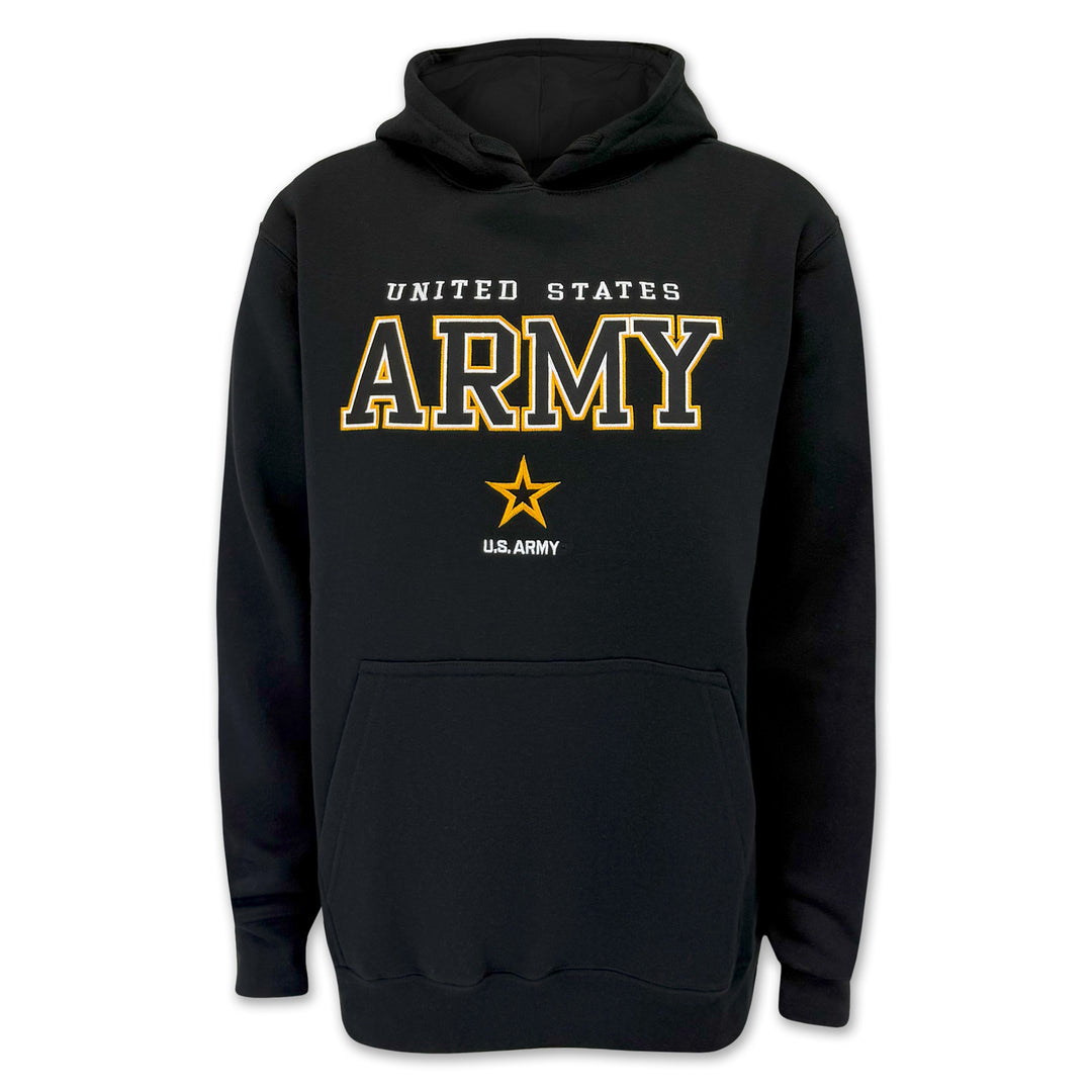 United States Army Tackle Twill Embroidered Hood (Black)