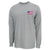 USA Flag Left Chest Long Sleeve T-Shirt