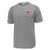 USA Flag Performance Left Chest T-Shirt (Grey)