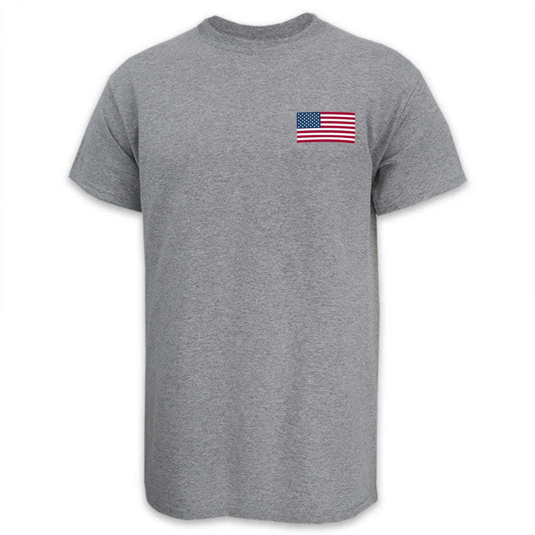 USA Flag USA Made Left Chest T-Shirt