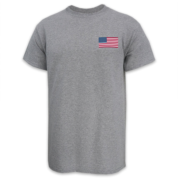 USA Flag USA Made Left Chest T-Shirt