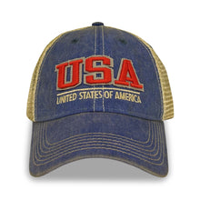 Load image into Gallery viewer, USA Old Favorite Trucker Hat (Blue)