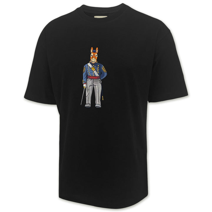 USMA Embroidered Crew Dog Original Tee (Black)