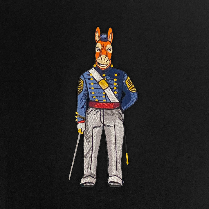 USMA Embroidered Crew Dog Original Tee (Black)