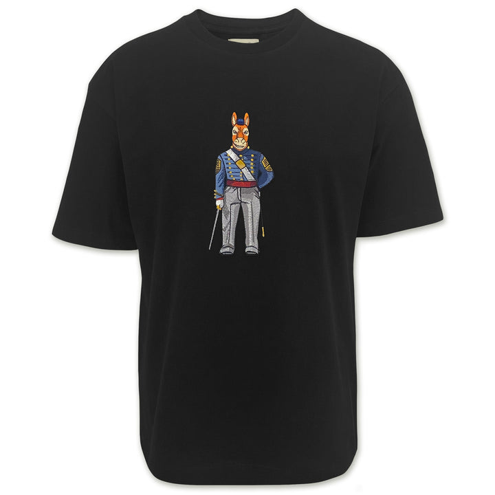 USMA Embroidered Crew Dog Original Tee (Black)