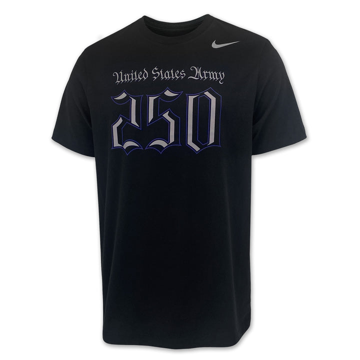 United States Army Nike 2025 Rivalry 250 Cotton T-Shirt (Black)