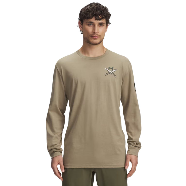 Under Armour Freedom Tac Division Long Sleeve T-Shirt (Tan)