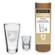 Load image into Gallery viewer, Army West Point 16oz Deep Etched Pub Glass and 2oz Classic Shot Glass (Clear)*