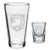 Army West Point 16oz Deep Etched Pub Glass and 2oz Classic Shot Glass (Clear)