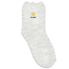 Load image into Gallery viewer, Army Star Ladies Cozy Socks (White)