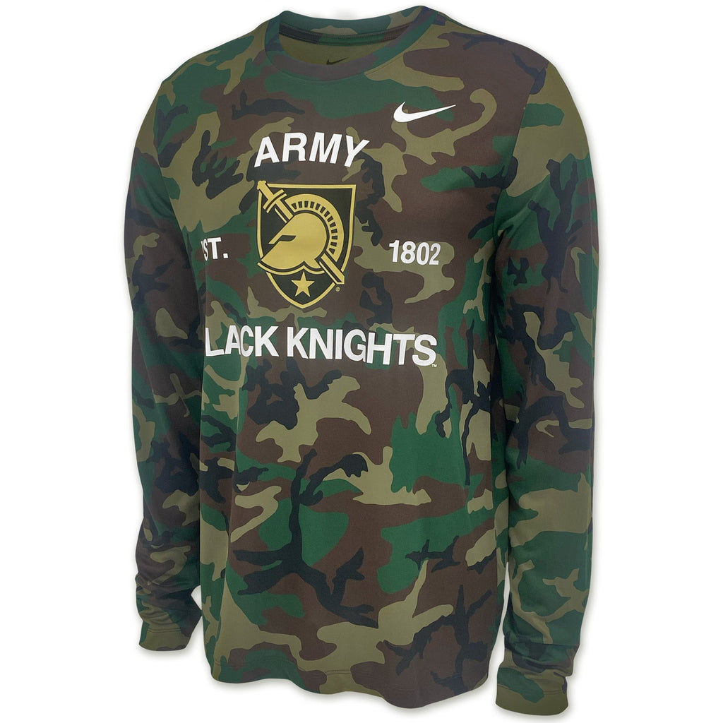 Army Nike Black Knights Military Long Sleeve Legend T-Shirt (Camo)