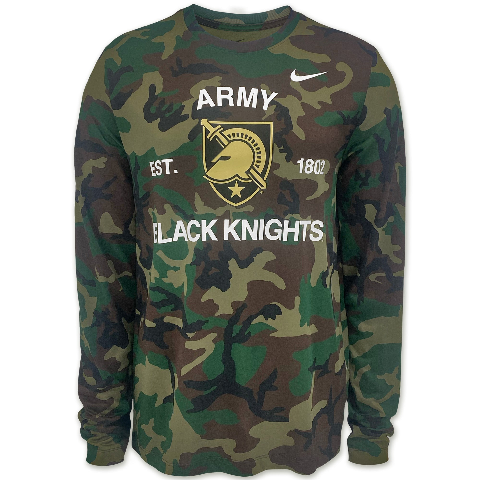 Army Nike Black Knights Military Long Sleeve Legend T-Shirt (Camo)