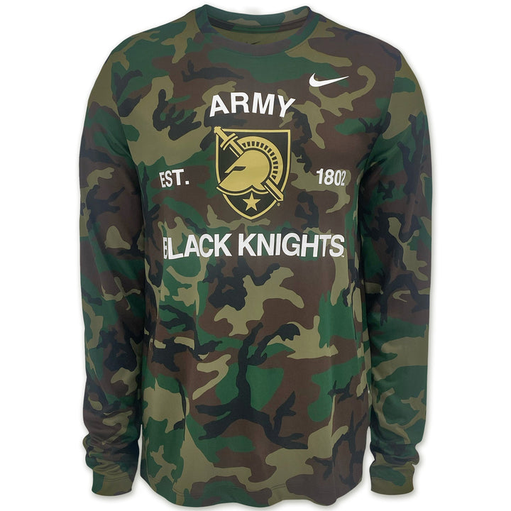 Army Nike Black Knights Military Long Sleeve Legend T-Shirt (Camo)
