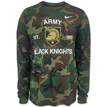 Load image into Gallery viewer, Army Nike Black Knights Military Long Sleeve Legend T-Shirt (Camo)
