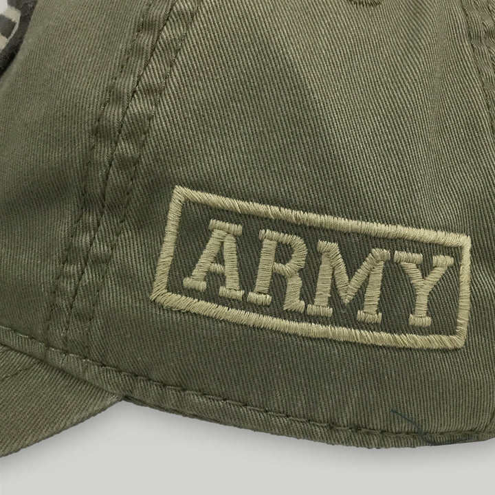ARMY PATCH FLAG HAT (MOSS) 3