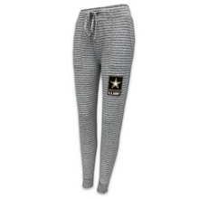Load image into Gallery viewer, Army Star Ladies Cuddle Jogger (Heather Stripe)
