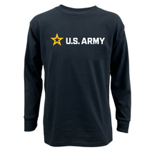 Load image into Gallery viewer, Army Full Chest Youth Long Sleeve T-Shirt