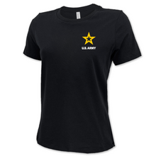 Load image into Gallery viewer, Army Star Ladies Left Chest Logo T-Shirt