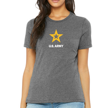 Load image into Gallery viewer, Army Star Ladies Star Logo T-Shirt
