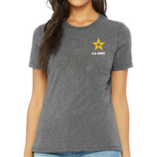 Load image into Gallery viewer, Army Star Ladies Left Chest Logo T-Shirt