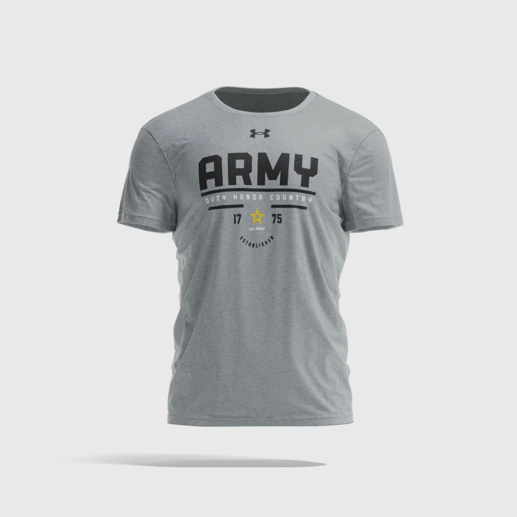 Army Under Armour Duty Honor Country T-Shirt (Steel Heather)