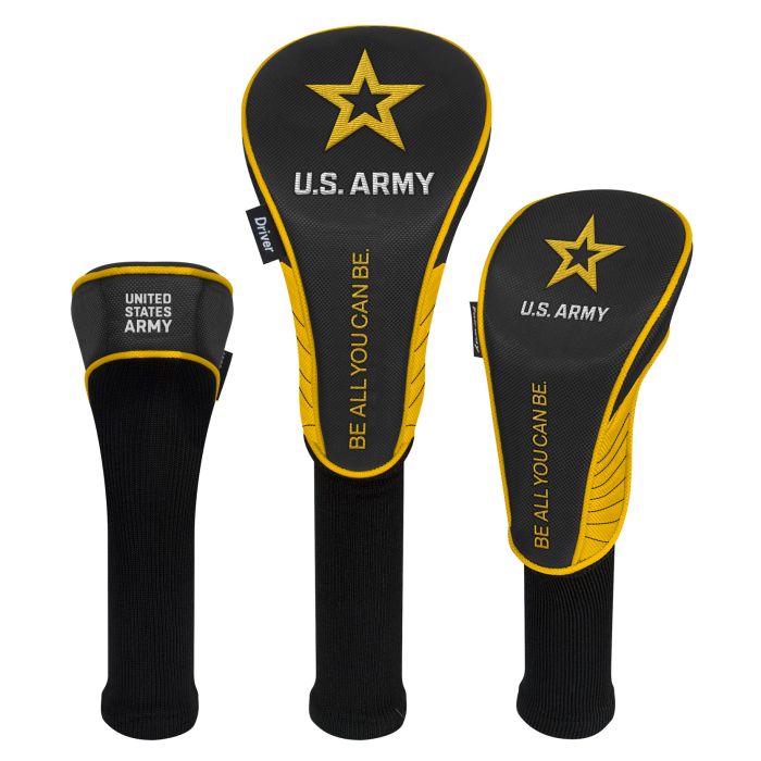 U.S. Army Star Set of Three Headcovers (Black)