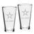 Army Star Set of Two 16oz Classic Mixing Glasses