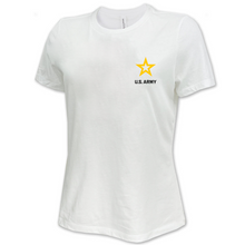 Load image into Gallery viewer, Army Star Ladies Left Chest Logo T-Shirt