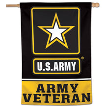 Load image into Gallery viewer, U.S. Army Veteran Vertical Flag (28&quot;x40&quot;)