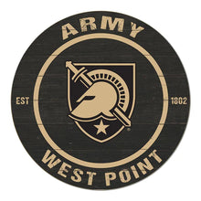 Load image into Gallery viewer, Weathered Colored Circle West Point Black Knights (20x20)