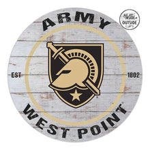 Load image into Gallery viewer, Indoor Outdoor Weathered Circle West Point Black Knights (20x20)