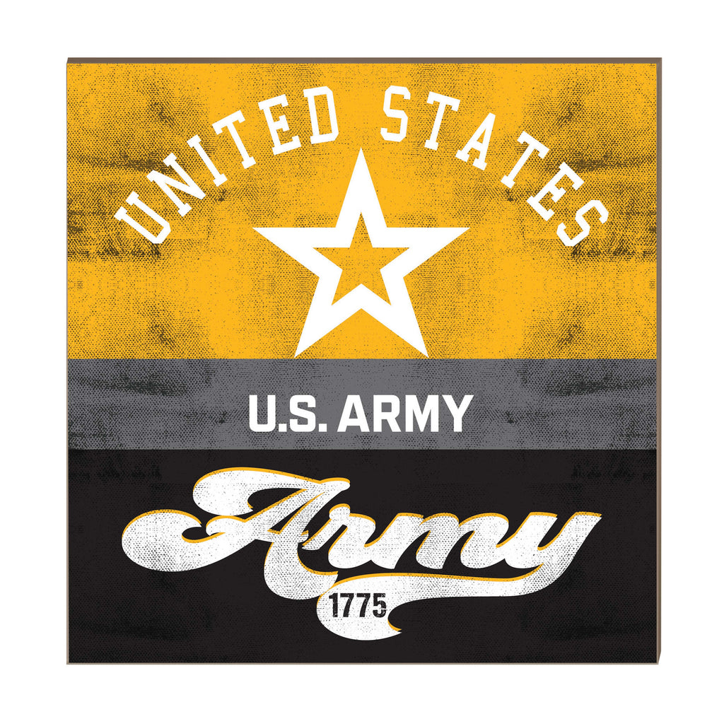 Army Star 10x10 Retro Multi Color Sign