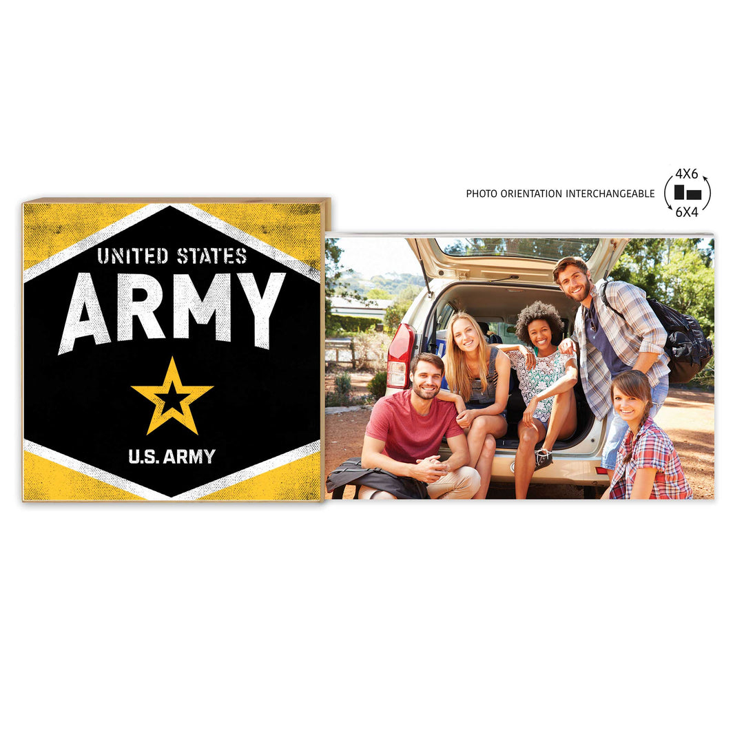 Army Retro Diamond Floating Picture Frame*