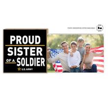 Load image into Gallery viewer, Army Floating Picture Frame Military Proud Sister