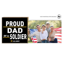 Load image into Gallery viewer, Army Floating Picture Frame Military Proud Dad