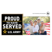 Load image into Gallery viewer, Army Proud to Serve Floating Picture Frame