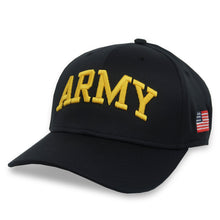Load image into Gallery viewer, Army American Flag Cool Fit Structured Stretch Fit Hat (Black)