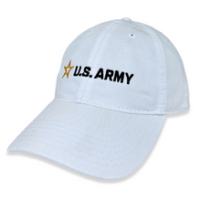 Load image into Gallery viewer, Army Star Logo Hat (White)
