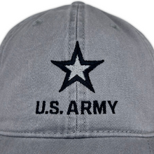 Load image into Gallery viewer, Army Star Stacked Logo Hat (Grey)