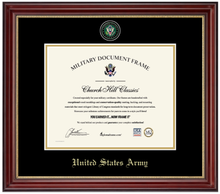 Load image into Gallery viewer, United States Army Masterpiece Medallion Certificate Frame (Horizontal)