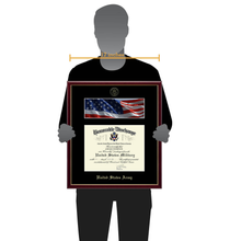 Load image into Gallery viewer, United State Army Photo and Honorable Discharge Certificate Frame (Horizontal)