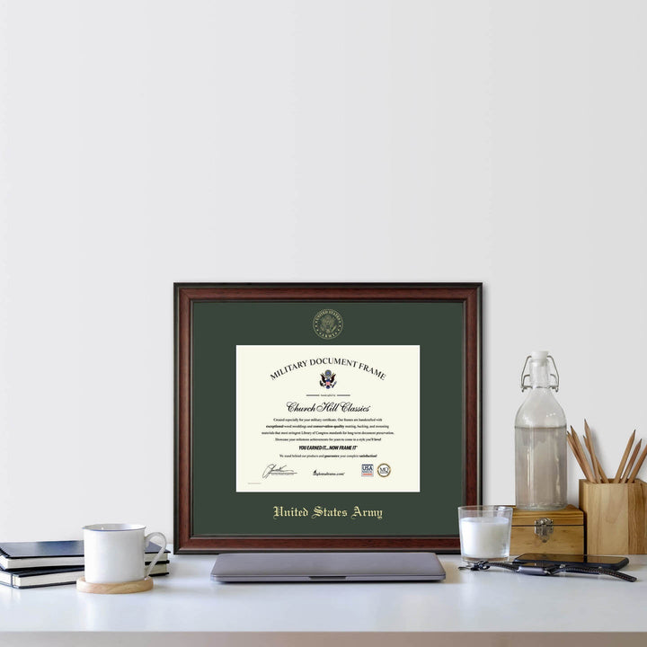 United States Army Gold Embossed Studio Certificate Frame (Horizontal)*