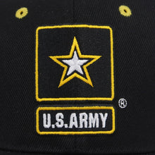 Load image into Gallery viewer, Army Star U.S. Army Brim Hat (Black)