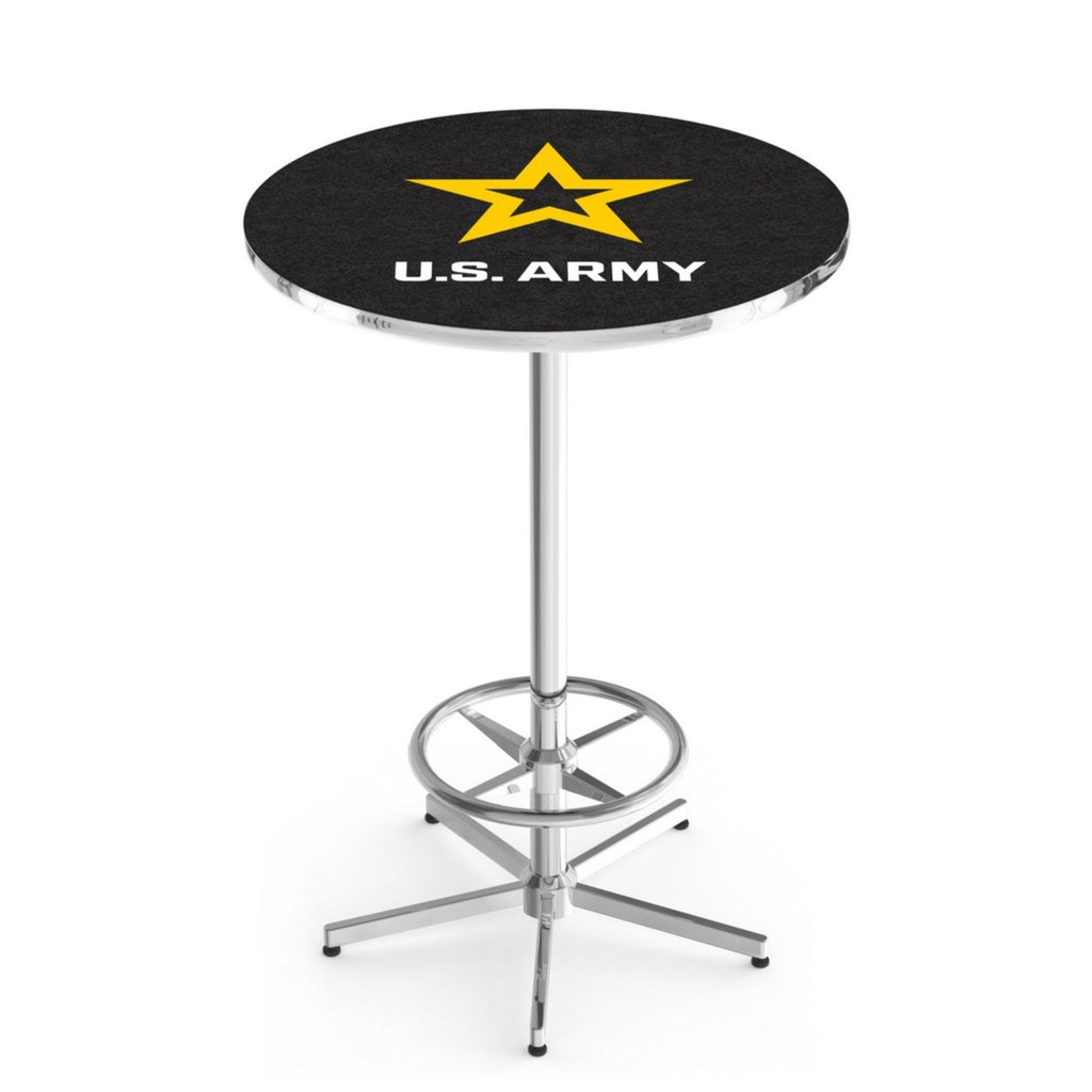 Army Star Pub Table with Foot Rest